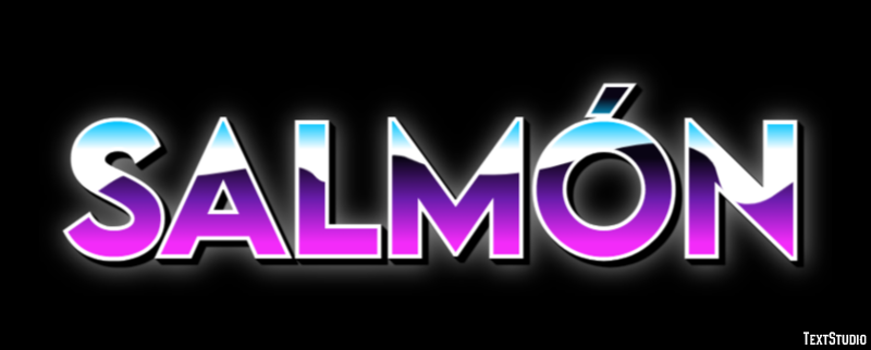 Salmón Efecto de texto