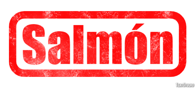 Salmón Efecto de texto