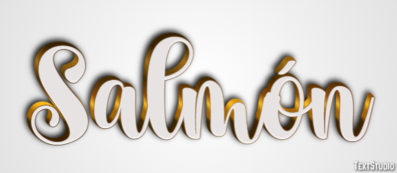 Salmón Efecto de texto