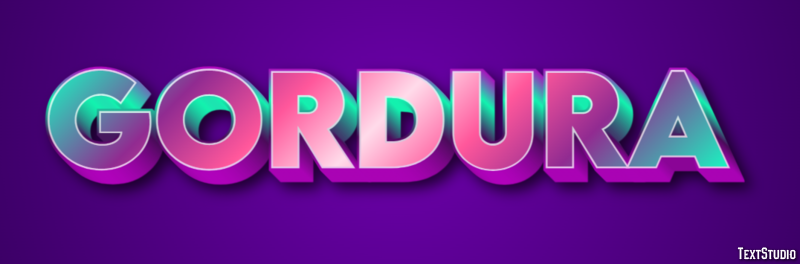 Gordura Effet de Texte