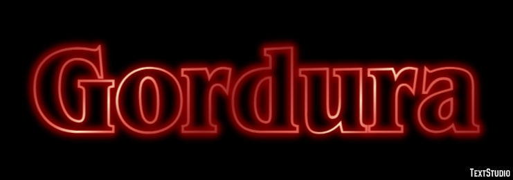Gordura Effet de Texte