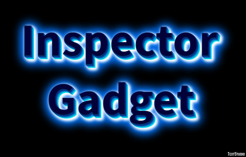 Inspector Gadget Text Effect