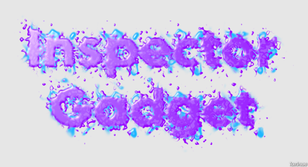 Inspector Gadget Text effect