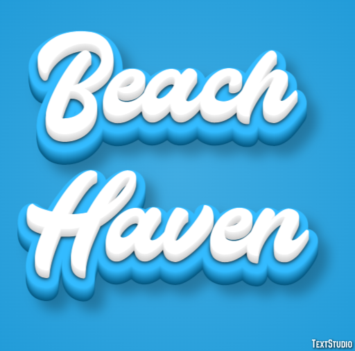 Beach Haven Texteffekt