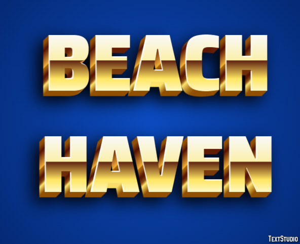 Beach Haven Texteffekt