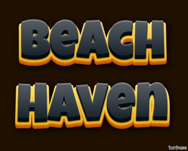 Beach Haven Texteffekt