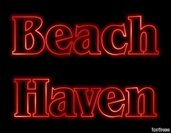 Beach Haven Texteffekt