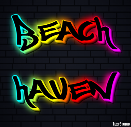 Beach Haven Texteffekt