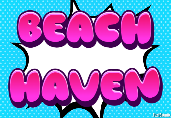 Beach Haven Эффект текста