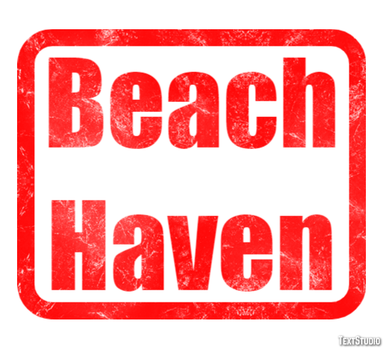 Beach Haven Efecto de texto
