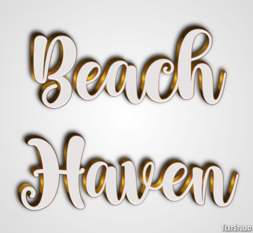 Beach Haven Texteffekt