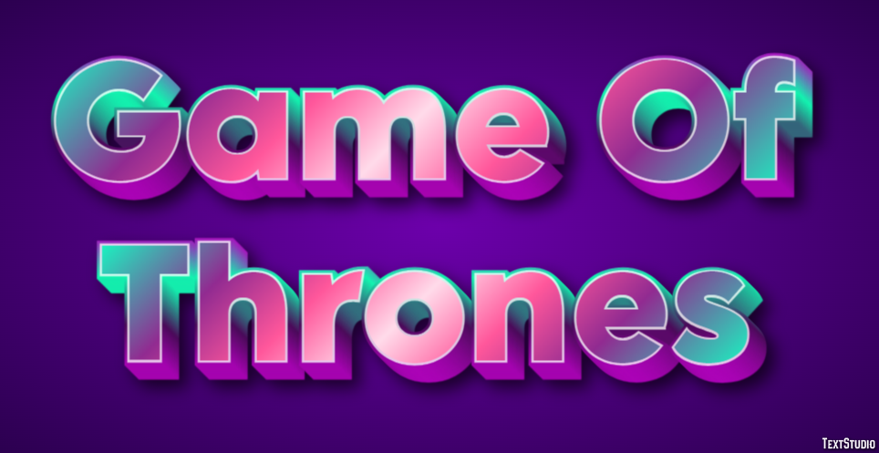 Game Of Thrones Texteffekt