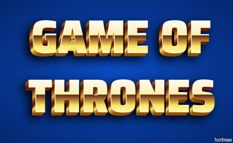 Game Of Thrones Texteffekt