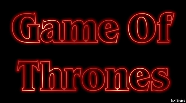 Game Of Thrones Texteffekt