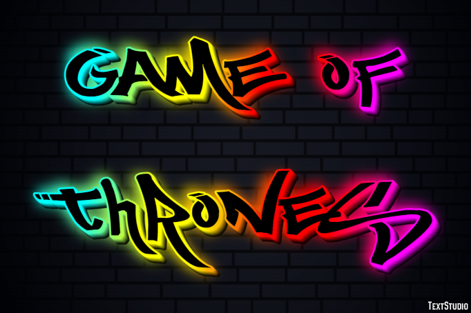 Game Of Thrones Texteffekt
