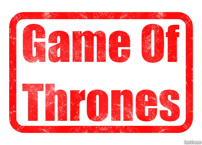 Game Of Thrones Texteffekt