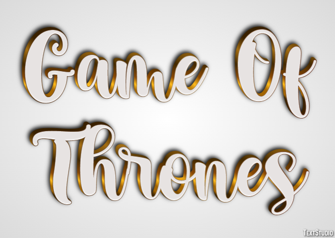 Game Of Thrones Texteffekt
