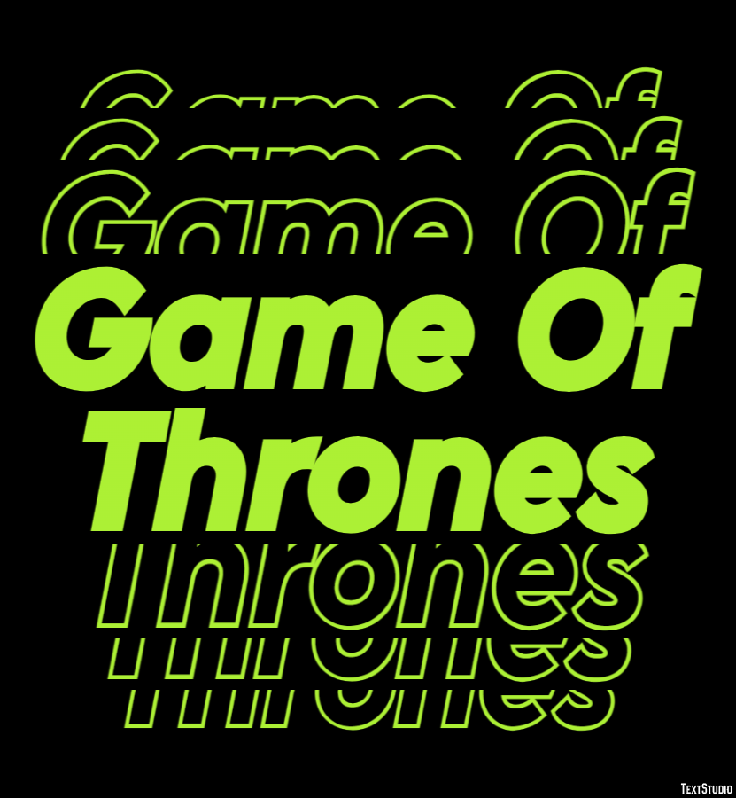 Game Of Thrones Texteffekt
