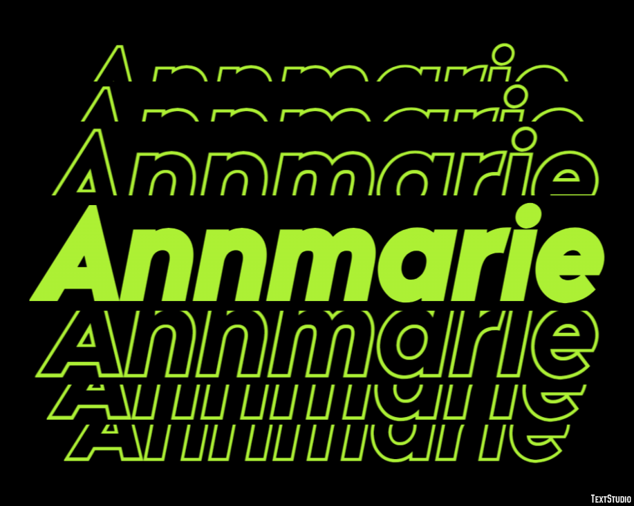 Annmarie Text effect