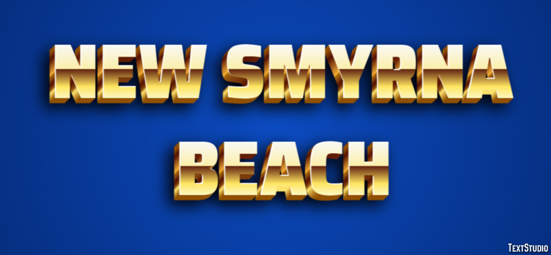 New Smyrna Beach Effetto testo