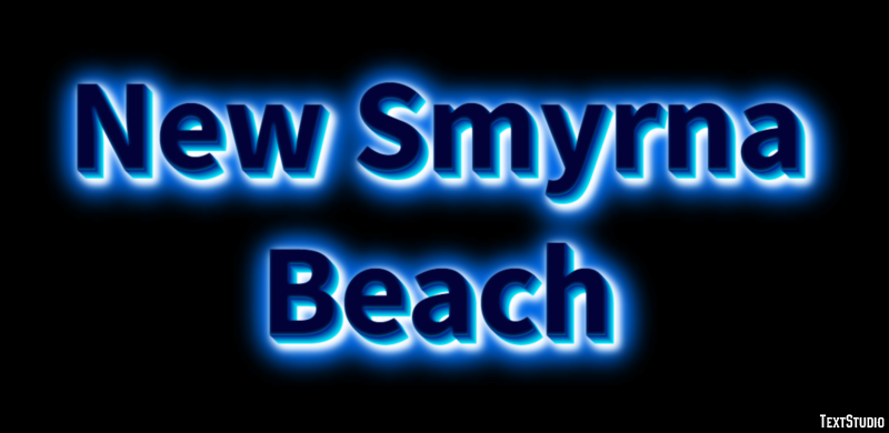 New Smyrna Beach Effetto testo