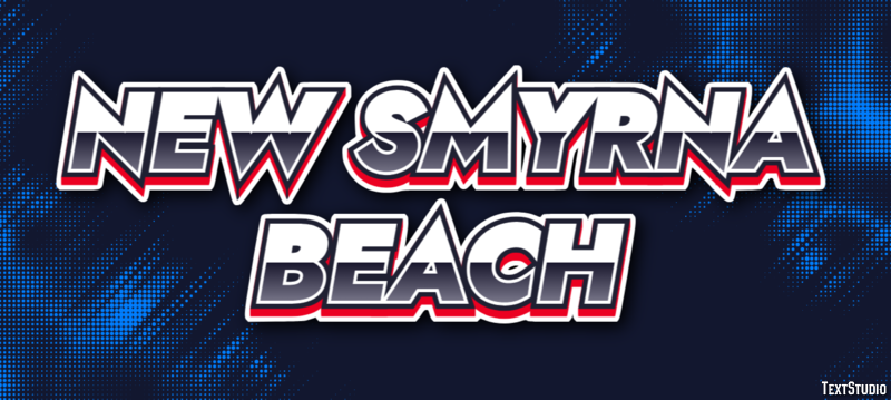 New Smyrna Beach Efeito de texto