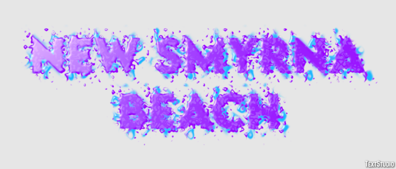 New Smyrna Beach Effetto testo