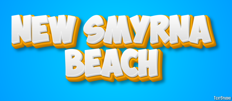 New Smyrna Beach Effetto testo