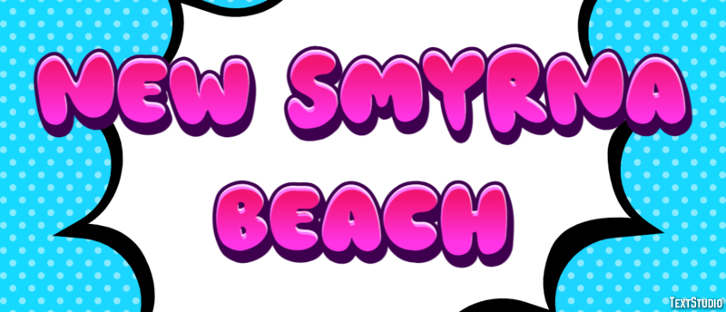 New Smyrna Beach Efeito de texto