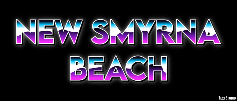 New Smyrna Beach Efeito de texto