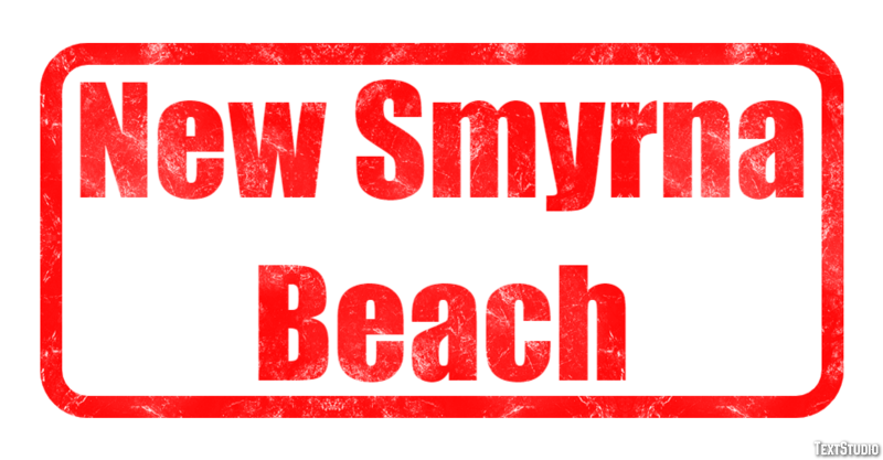 New Smyrna Beach Effetto testo