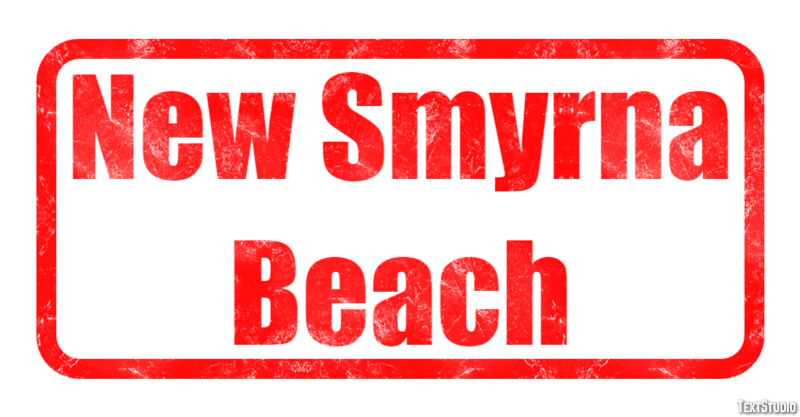 New Smyrna Beach Efeito de texto