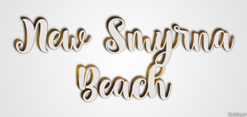 New Smyrna Beach Effetto testo
