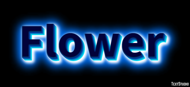 Flower Effetto testo