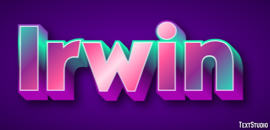 Irwin Text effect