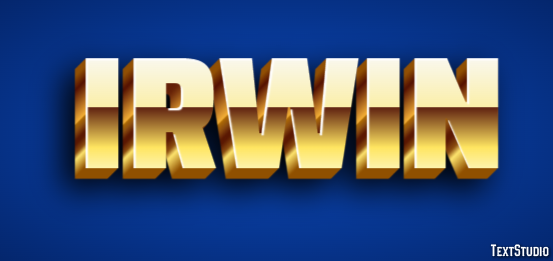 Irwin Text effect