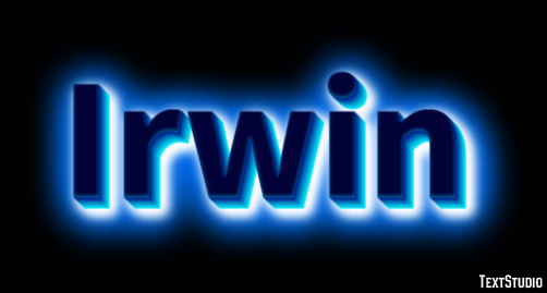 Irwin Text effect