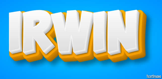 Irwin Text effect