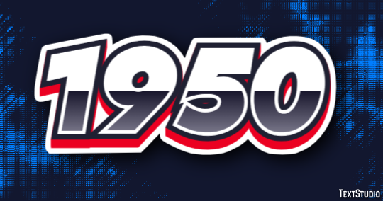 1950 Text Effect