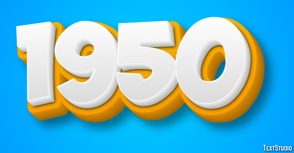 1950 Effetto testo