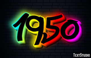 1950 Text Effect