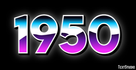 1950 Text Effect