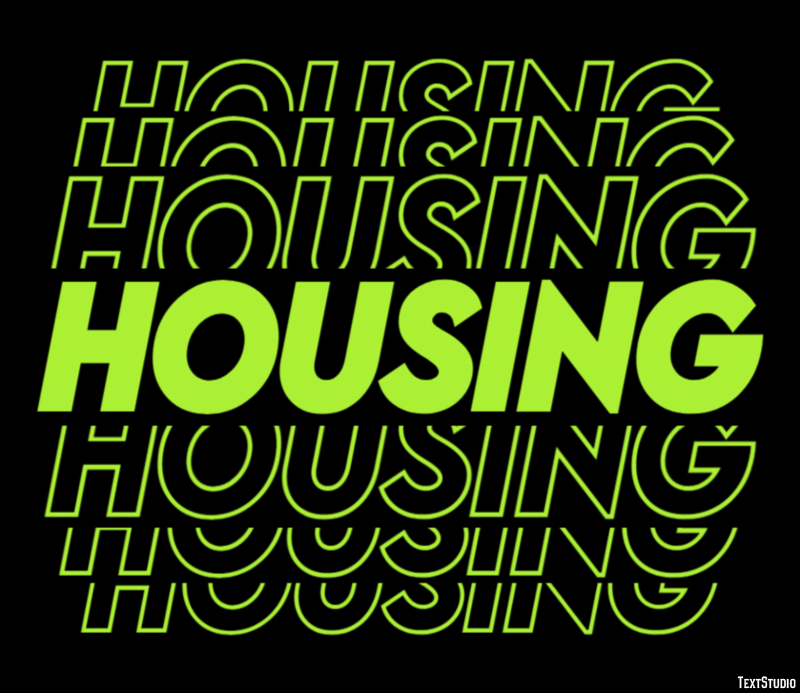Housing Text effect