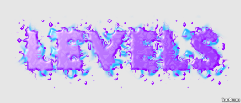 Levels Text Effect