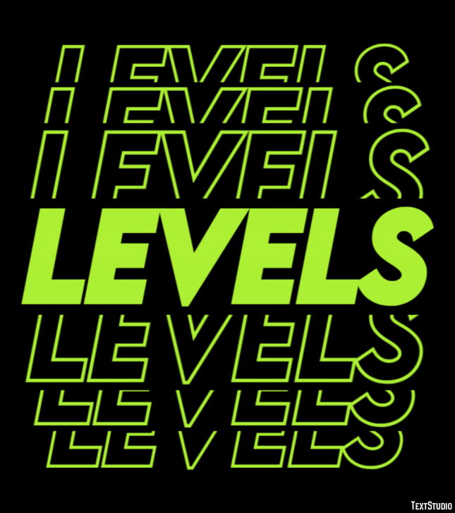 Levels Text Effect