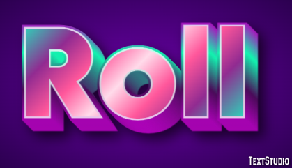 Roll Text Effect