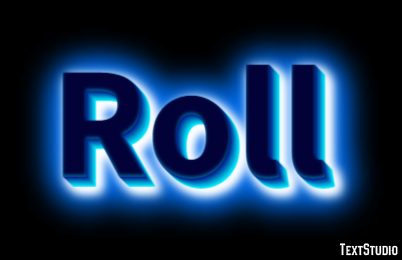 Roll Text Effect