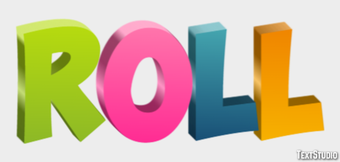 Roll Text Effect