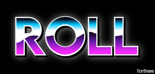 Roll Text Effect