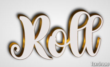 Roll Text Effect